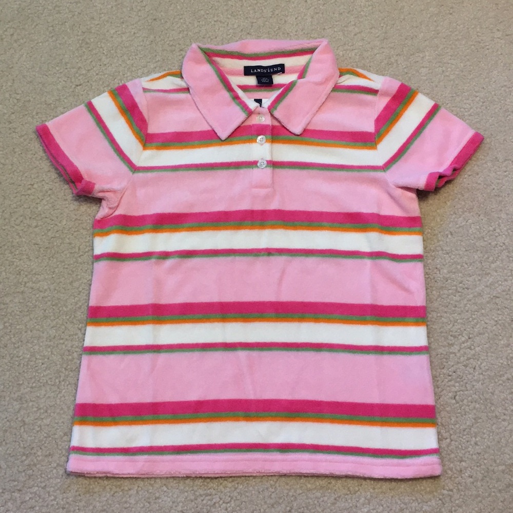 NWT Lands’ End terrycloth polo